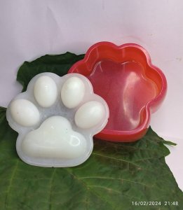Resin Paw Print Trinket Box