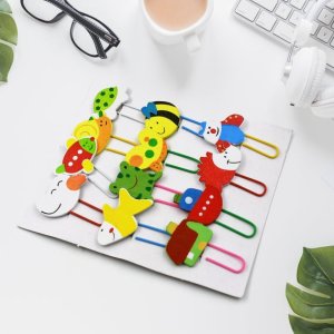 Colorful Cartoon Paper Clips