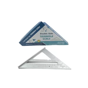 Double Side Scale Triangle Measurement Hand Tool 7 Inch