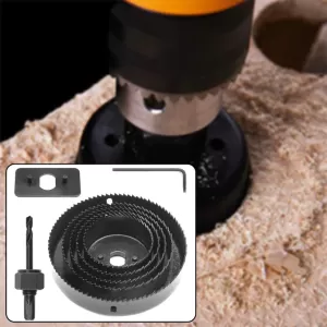 8PC Hole Saw Set  High Quality Tools for Efficient Cutting
