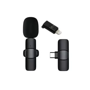 Intelligent Noise Cancelling Clip On Microphone for Type C & iPhone