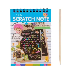 Rainbow Art Scratch Paper Book Sheets 10 Pages
