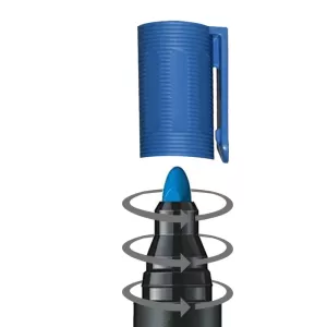 Blue Permanent Markers For White Board Pack Of 12