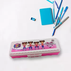 Multipurpose Compass Box For Double Deck Pencil Case with 2 Compartments