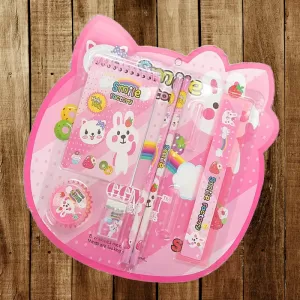 8 In 1 Mix Stationery Gift Set for Kids  Pencil Ruler Rubber Sharpener