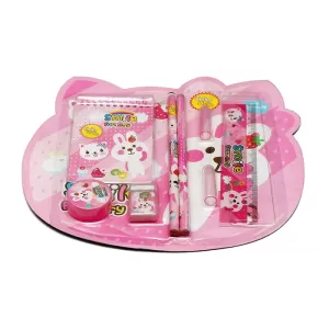 8 In 1 Mix Stationery Gift Set for Kids  Pencil Ruler Rubber Sharpener