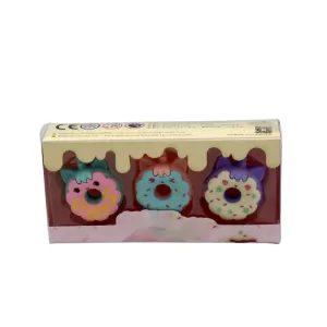 Tree Small Sized Cartoon Themed Non Toxic Donut Erasers For School Stationery