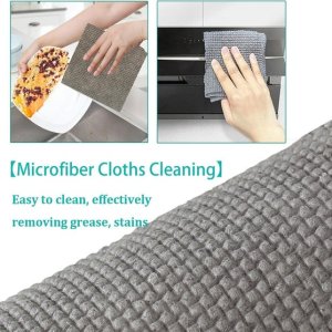 Durable Kitchen Scrub Cloth Microfiber Cleaning Cloth Roll