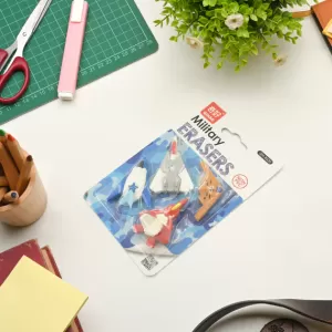 Kids Gun And Plane Eraser Set For Birthday Gifts
