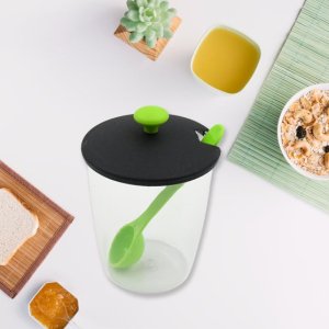 Multipurpose 6 Piece Spice Container Rack with Spoons