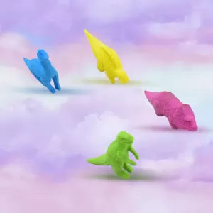 Dinosaur Shaped Erasers  Fun Desk Pets for Students