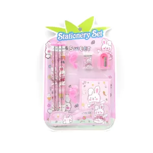 Kids Stationery Kit  Wooden Pencil Sharpener Diary Set