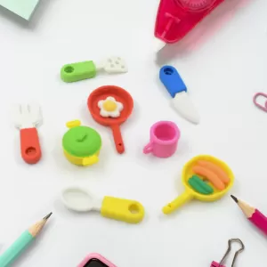 Colorful Mini Erasers  Fun And Stylish Set 9 PC And 8 PC