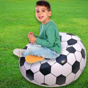 Football Sofa Inflatable Soccer Ball Chair Kids Size