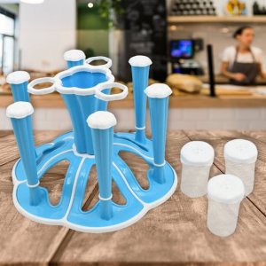 Plastic Glass Stand Holder for Kitchen Dining Table Organizer
