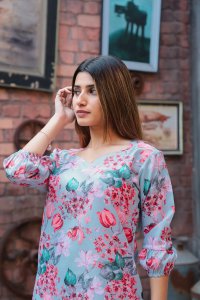 Fun Floral Co Ord Women Fashion Summer Set