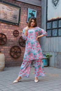 Fun Floral Co Ord Women Fashion Summer Set