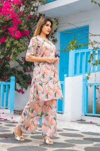 Fun Floral Co Ord Women Fashion Summer Set