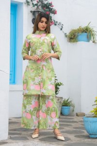 Fun Floral Co Ord Women Fashion Summer Set