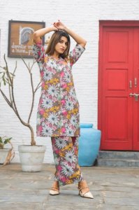 Fun Floral Co Ord Women Fashion Summer Set