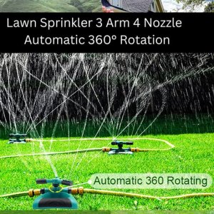360 Degree 3 Arm Sprinkler for Garden and Lawn Watering