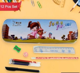 Multifunctional Compass Box for Boys & Girls 12 pcs Set