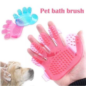 Rubber Pet Grooming Glove Brush