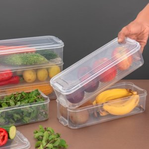 3 Fridge Storage Container Organizer With Lid Pack Of 3