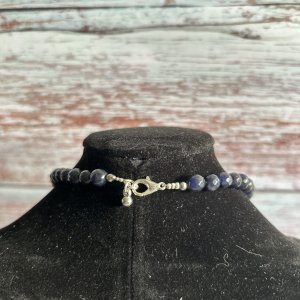 Mysterious Black Agate Necklace-Handmade Jewelry
