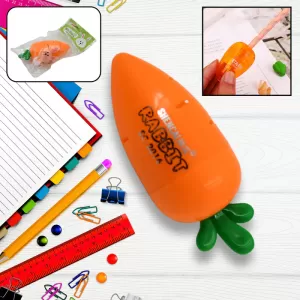 Student Pencil Sharpener Carrot Cartoon for School Stationery