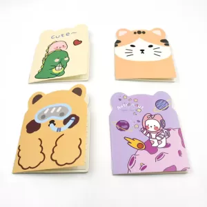 Cute Cartoon Journal Diary Notebook for Women Men Memo Notepad Sketchbook 16 Pages