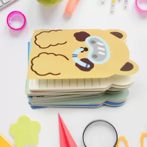 Cute Cartoon Journal Diary Notebook for Women Men Memo Notepad Sketchbook 16 Pages