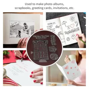 Reusable Rubber Stamp Tpr Stamp Diy Accessories For Multiple Use