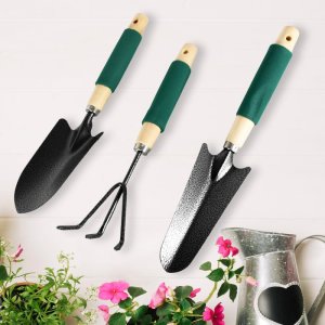 Gardening Hand Tools Cultivator Trowel Heavy Duty Set