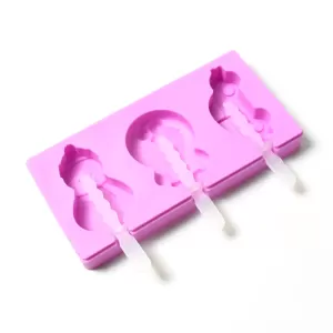 Silicone Popsicle Molds Reusable Ice Cream Molds with Sticks and Lids