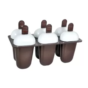 Plastic Ice Candy Maker Kulfi Maker Moulds Set with 6 Cups