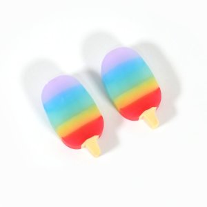 Jelly Popsicle Erasers Cute Novelty Eraser Set 2 Pc Mix