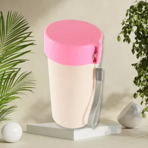 Portable Coffee Cup Wheat Straw Mug with Lid