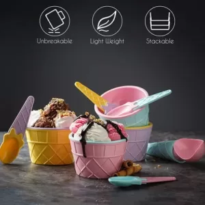 Ice Cream Bowl Set Premium Dessert Set