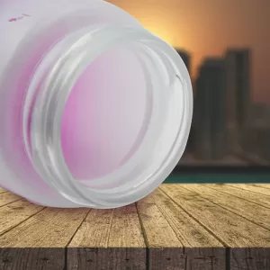 Motivational Glass Bottle with Rubber Band