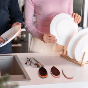 Plastic Wet Dry Brush 3 Units Multicolor