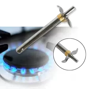 Stainless Steel Electronic Gas Lighter 17.5 cm 2 Pcs