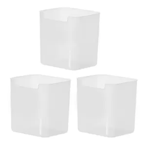 Clear Plastic Organizer Storage 3Pcs Set