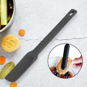 Long Handle Silicone Kitchen Spatula Non Stick Rubber