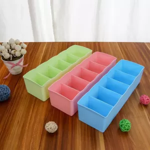 Desktop Drawer Storage Box Clothing Organizer 5 Grid