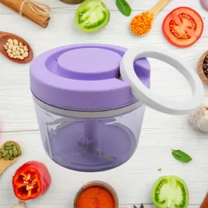 Miracle Ring  Quick Handy Chopper Vegetable And Fruit Chopper With Lid