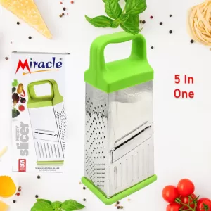 Miracle 5 In 1 Multifunctional Stainless Steel Cheese Grater