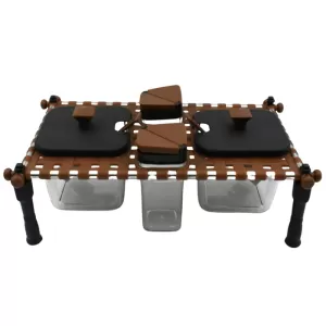 Miracle Plastic Rajwadi Style Spice And Pickle Jar Set