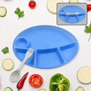 Plastic Food Plates Biodegradable 5 Compartment Plate