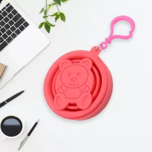 Reusable Folding Silicone Tumbler Cup Travel Bag